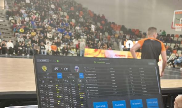 GS Timekeeper software as part of the Venue Control System at BK Inter Bratislava Pasienky Sports Hall