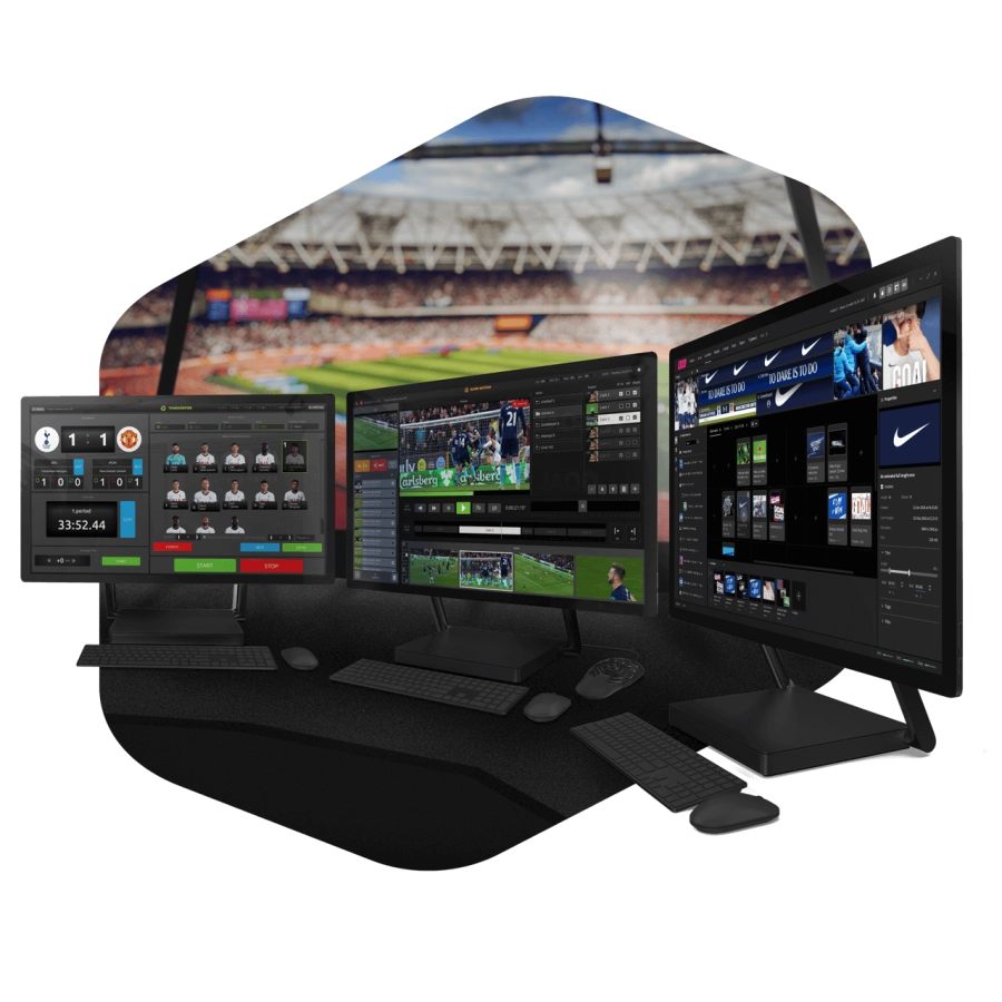 Software for production of game-day shows in stadiums and sport arenas