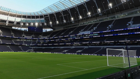 Tottenham Spurs LED Perimeter Advertising powered by Goal Sport Software